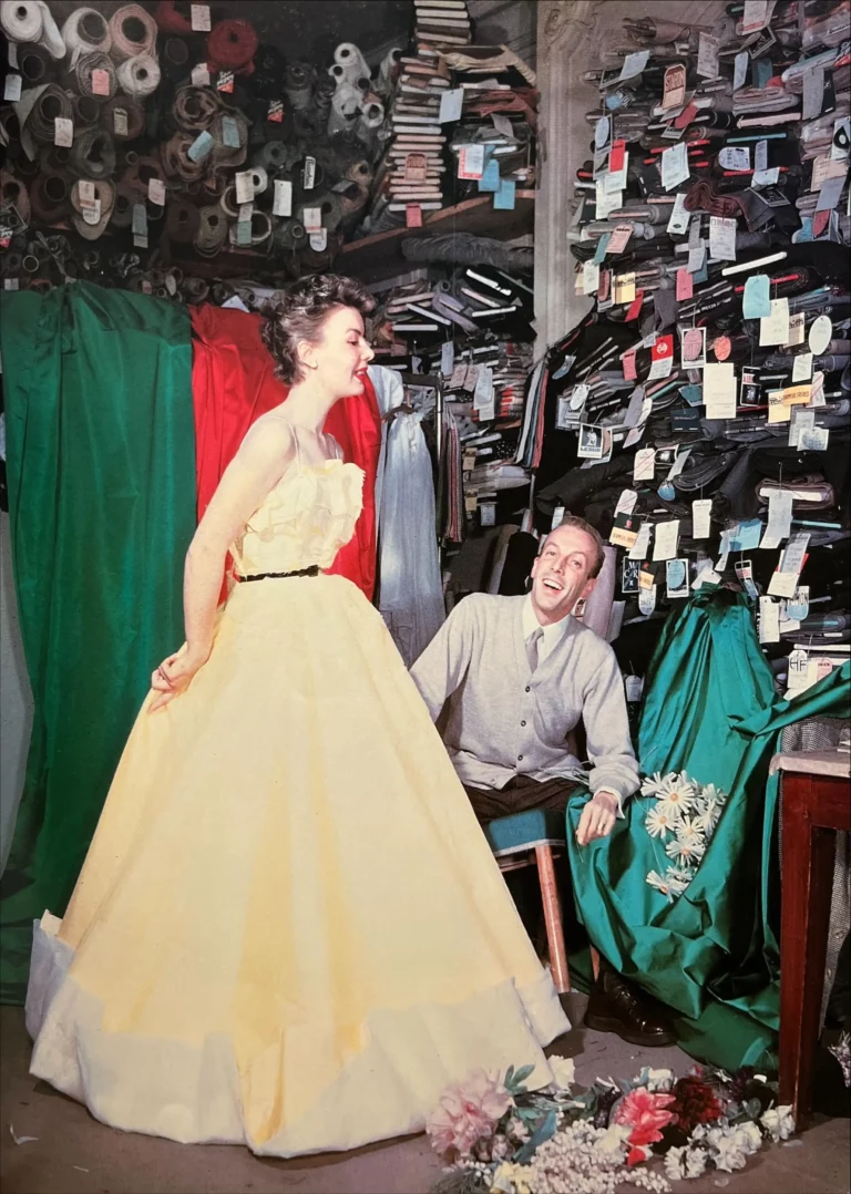 Jacques Fath in his couture house