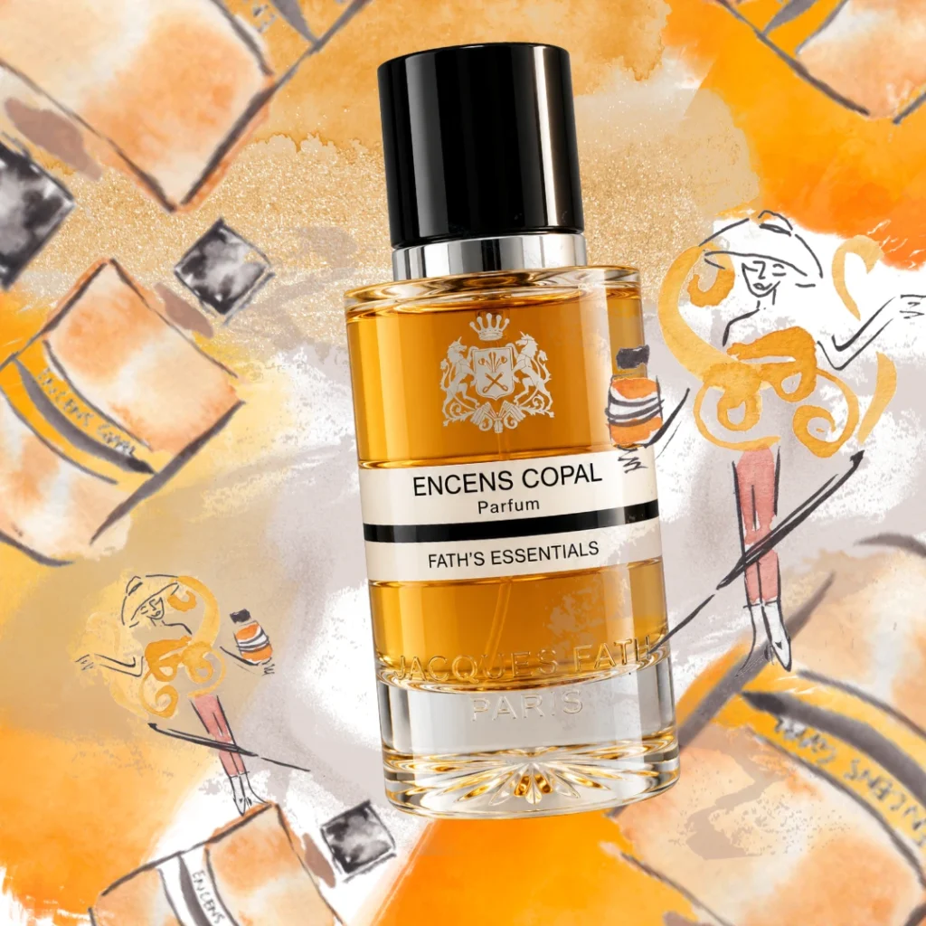 Encens Copal by Jacques Fath, illustrated by Ofelia Botella